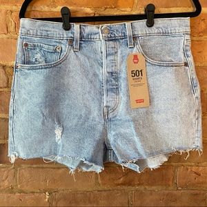 Levi's 501 High Waisted Shorts NWT